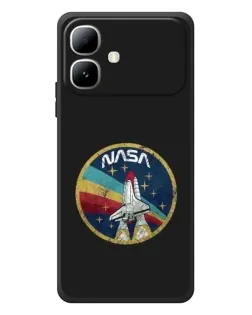 Чехол для Infinix Smart 20 с картинкой «NASA — эмблема миссии»