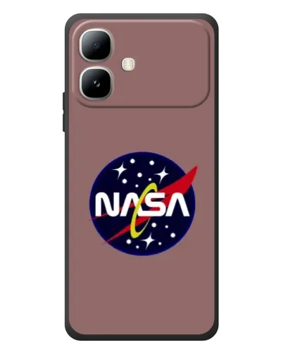 Чехол для Infinix Smart 20 с картинкой «NASA — ретро космос»