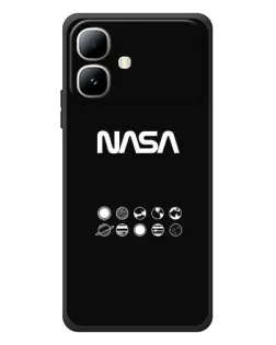 Чехол для Infinix Smart 20 с картинкой «NASA — технический принт»