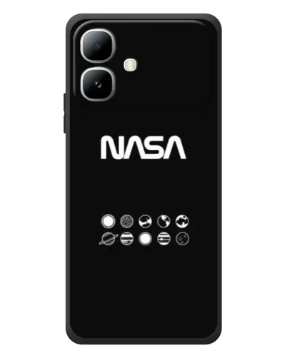 Чехол для Infinix Smart 20 с картинкой «NASA — технический принт»