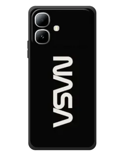 Чехол для Infinix Smart 20 с картинкой «NASA — вертикальный логотип»