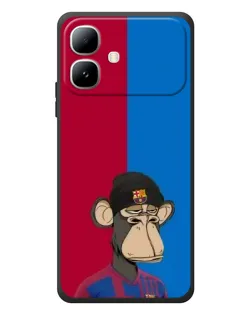 Чехол для Infinix Smart 20 с картинкой «Bored Ape — фанат Барсы»