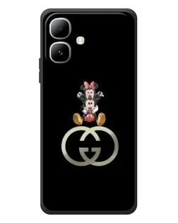 Чехол для Infinix Smart 20 с картинкой «Минни Маус на лого»