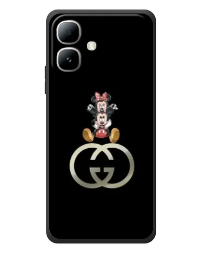 Чехол для Infinix Smart 20 с картинкой «Минни Маус на лого»