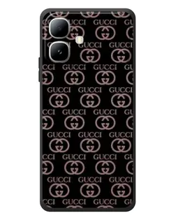 Чехол для Infinix Smart 20 с картинкой «Классическая монограмма Gucci»
