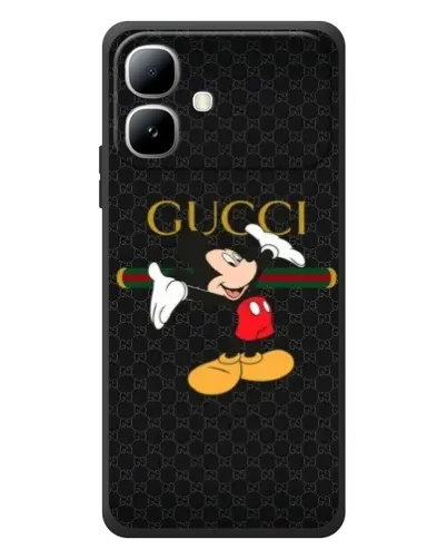 Чехол для Infinix Smart 20 с картинкой «Микки Маус Gucci»