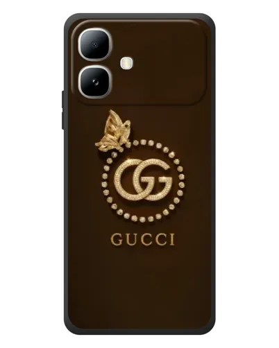 Чехол для Infinix Smart 20 с картинкой «Gucci — золотая бабочка»