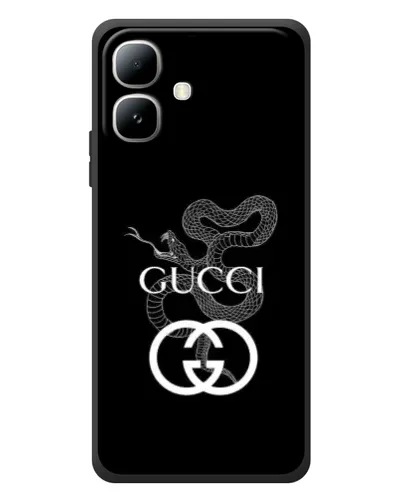 Чехол для Infinix Smart 20 с картинкой «Gucci — серебряная змея»