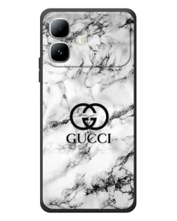 Чехол для Infinix Smart 20 с картинкой «Gucci — мраморный шик»