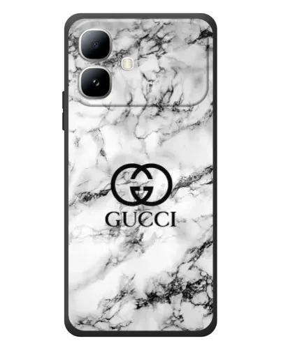 Чехол для Infinix Smart 20 с картинкой «Gucci — мраморный шик»