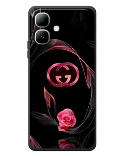 Чехол для Infinix Smart 20 с картинкой «Gucci — неоновая роза»