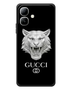 Чехол для Infinix Smart 20 с картинкой «Gucci — серебряный лев»