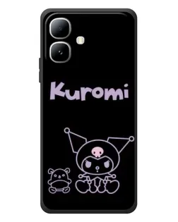 Чохол для Infinix Smart 20 з картинкою «Kuromi — чорний мінімалізм»
