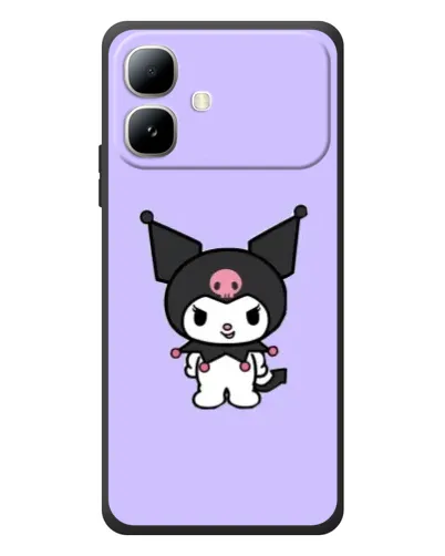 Чехол для Infinix Smart 20 с картинкой «Kuromi — нежный фиолетовый»