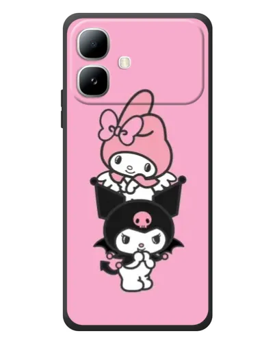 Чехол для Infinix Smart 20 с картинкой «My Melody и Kuromi»