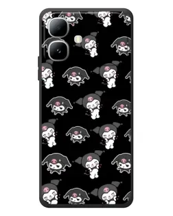Чехол для Infinix Smart 20 с картинкой «Черный паттерн Kuromi» Чехол для Infinix Smart 20 с картинкой «Черный паттерн Kuromi»