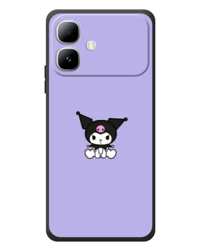 Чехол для Infinix Smart 20 с картинкой «Kuromi — фиолетовый минимализм»