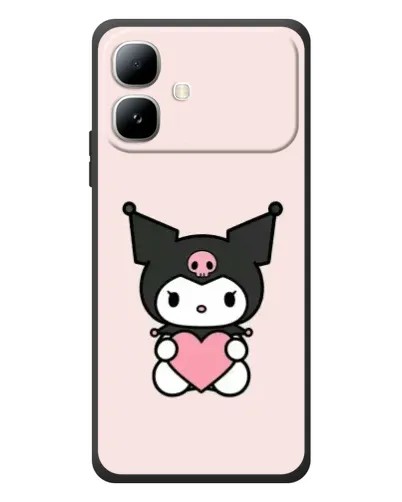 Чехол для Infinix Smart 20 с картинкой «Kuromi и сердце»