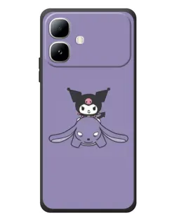 Чехол для Infinix Smart 20 с картинкой «Kuromi на лиловом фоне» Чехол для Infinix Smart 20 с картинкой «Kuromi на лиловом фоне»