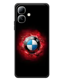 Чехол для Infinix Smart 20 с картинкой «Логотип BMW — вспышка»