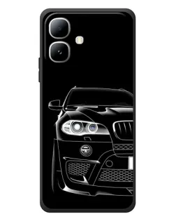 Чехол для Infinix Smart 20 с картинкой «Темный силуэт BMW»