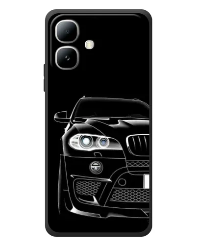 Чехол для Infinix Smart 20 с картинкой «Темный силуэт BMW»
