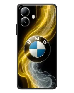 Чехол для Infinix Smart 20 с картинкой «Золотистый дым BMW»