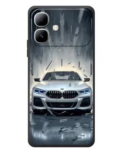 Чехол для Infinix Smart 20 с картинкой «BMW в свете фар»