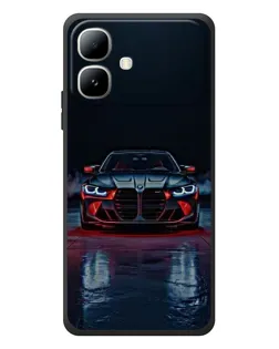 Чехол для Infinix Smart 20 с картинкой «BMW на мокрой дороге»