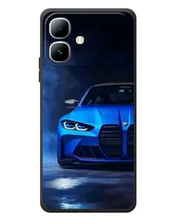 Чехол для Infinix Smart 20 с картинкой «Голубая BMW M4»