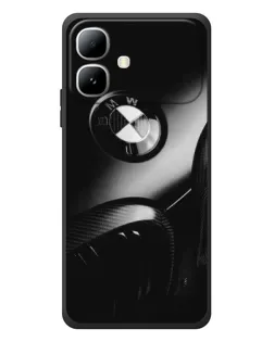 Чехол для Infinix Smart 20 с картинкой «Эмблема BMW — макро»