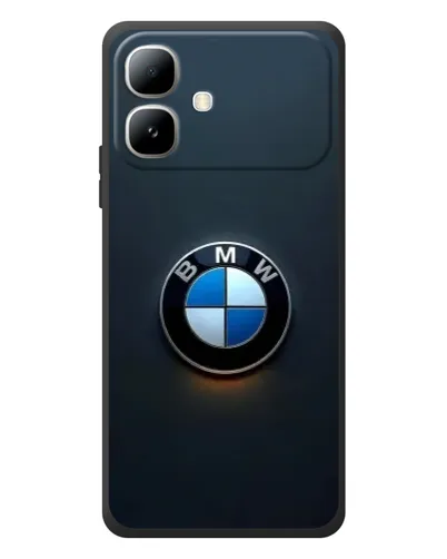 Чехол для Infinix Smart 20 с картинкой «Логотип BMW — минимализм»