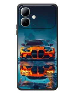 Чохол для Infinix Smart 20 з картинкою «BMW — золота емблема»