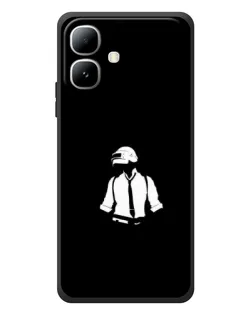 Чехол для Infinix Smart 20 с картинкой «PUBG — белый шлем»