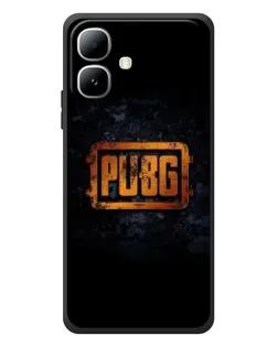 Чехол для Infinix Smart 20 с картинкой «PUBG — золотой логотип»