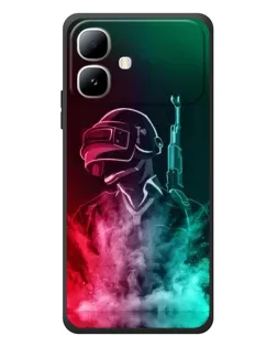 Чехол для Infinix Smart 20 с картинкой «PUBG — огненный воин»