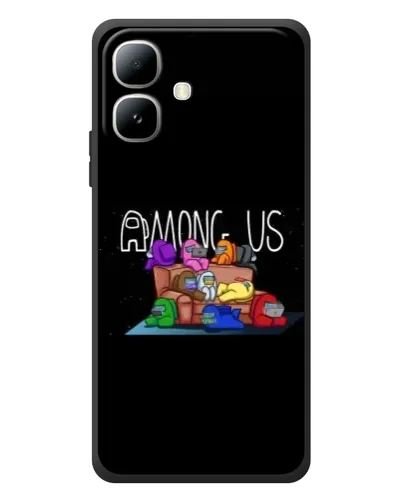 Чехол для Infinix Smart 20 с картинкой «Логотип Among Us»