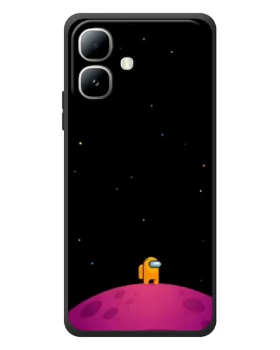Чехол для Infinix Smart 20 с картинкой «Одинокий герой на планете»