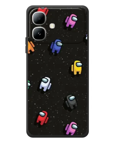 Чехол для Infinix Smart 20 с картинкой «Космический паттерн Among Us»