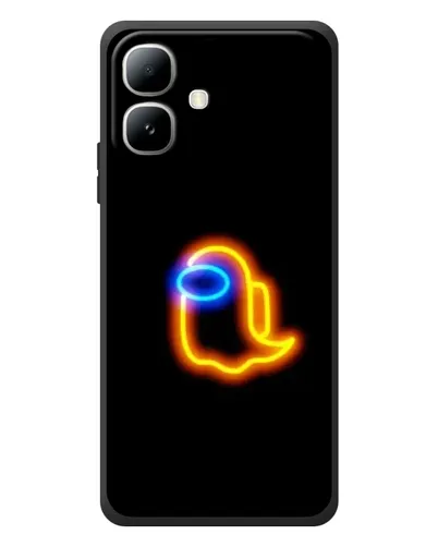 Чехол для Infinix Smart 20 с картинкой «Among Us неоновое сияние»