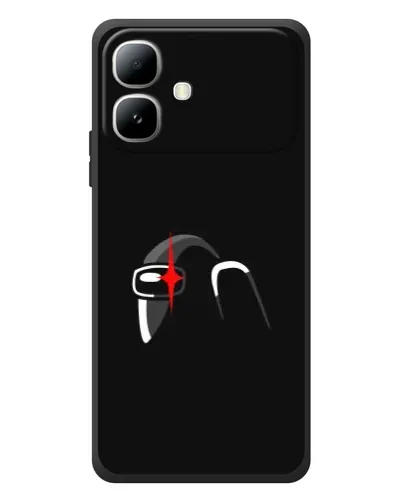 Чехол для Infinix Smart 20 с картинкой «Among Us шлем»