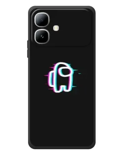 Чехол для Infinix Smart 20 с картинкой «Among Us неон»
