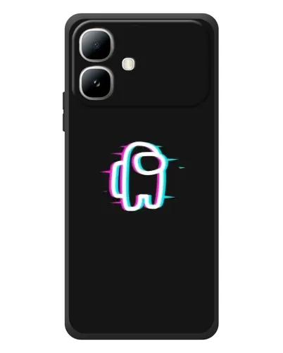Чехол для Infinix Smart 20 с картинкой «Among Us неон»