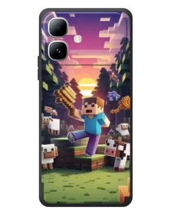 Чохол для Infinix Smart 20 з картинкою «Стів на фермі»