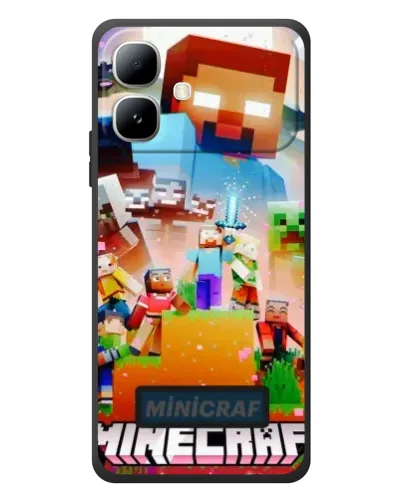 Чехол для Infinix Smart 20 с картинкой «Minecraft герои игры»