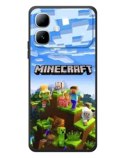 Чехол для Infinix Smart 20 с картинкой «Minecraft классический мир»