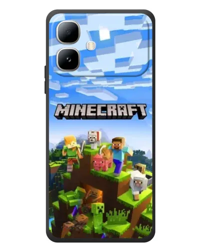 Чехол для Infinix Smart 20 с картинкой «Minecraft классический мир»
