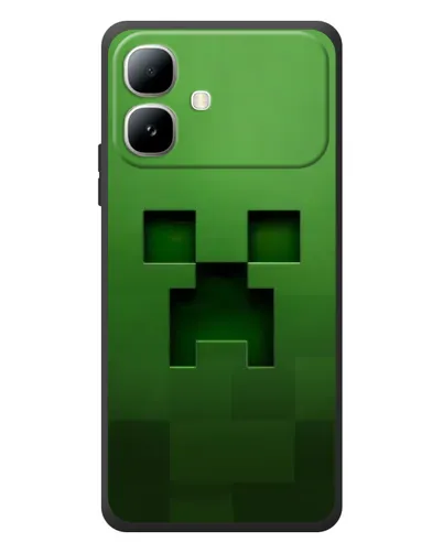 Чехол для Infinix Smart 20 с картинкой «Крипер микро-дизайн»