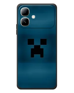 Чехол для Infinix Smart 20 с картинкой «Крипер текстура»