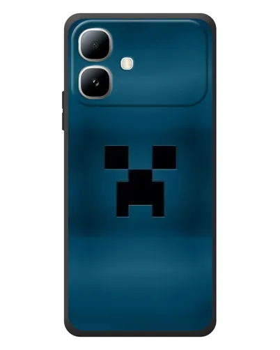 Чехол для Infinix Smart 20 с картинкой «Крипер текстура»